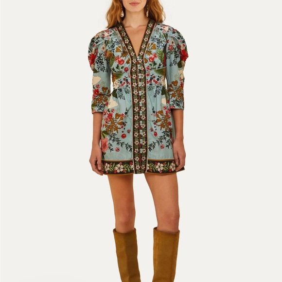 FARM Rio Floral Mini Dress - Multicolor - Picture 2 of 6